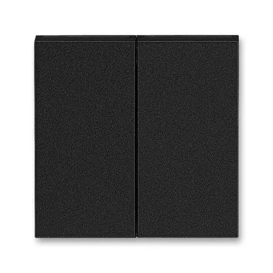 3559H-A00652 63  Kryt spínače kolébkového dělený, onyx / kouřová černá